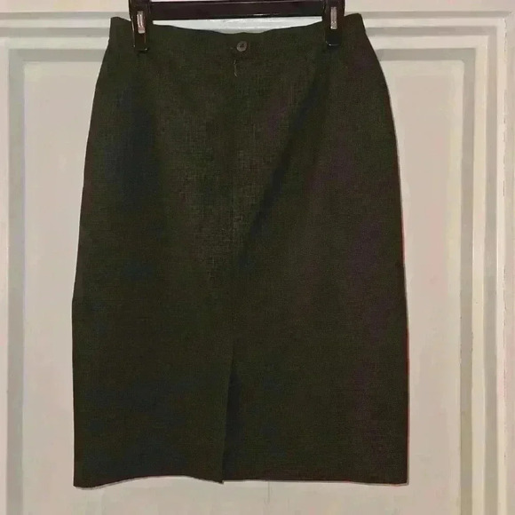 Jones New York Womens Two Piece Suit Set Blazer Skirt Midi Gray Size 8 - Picture 3 of 15